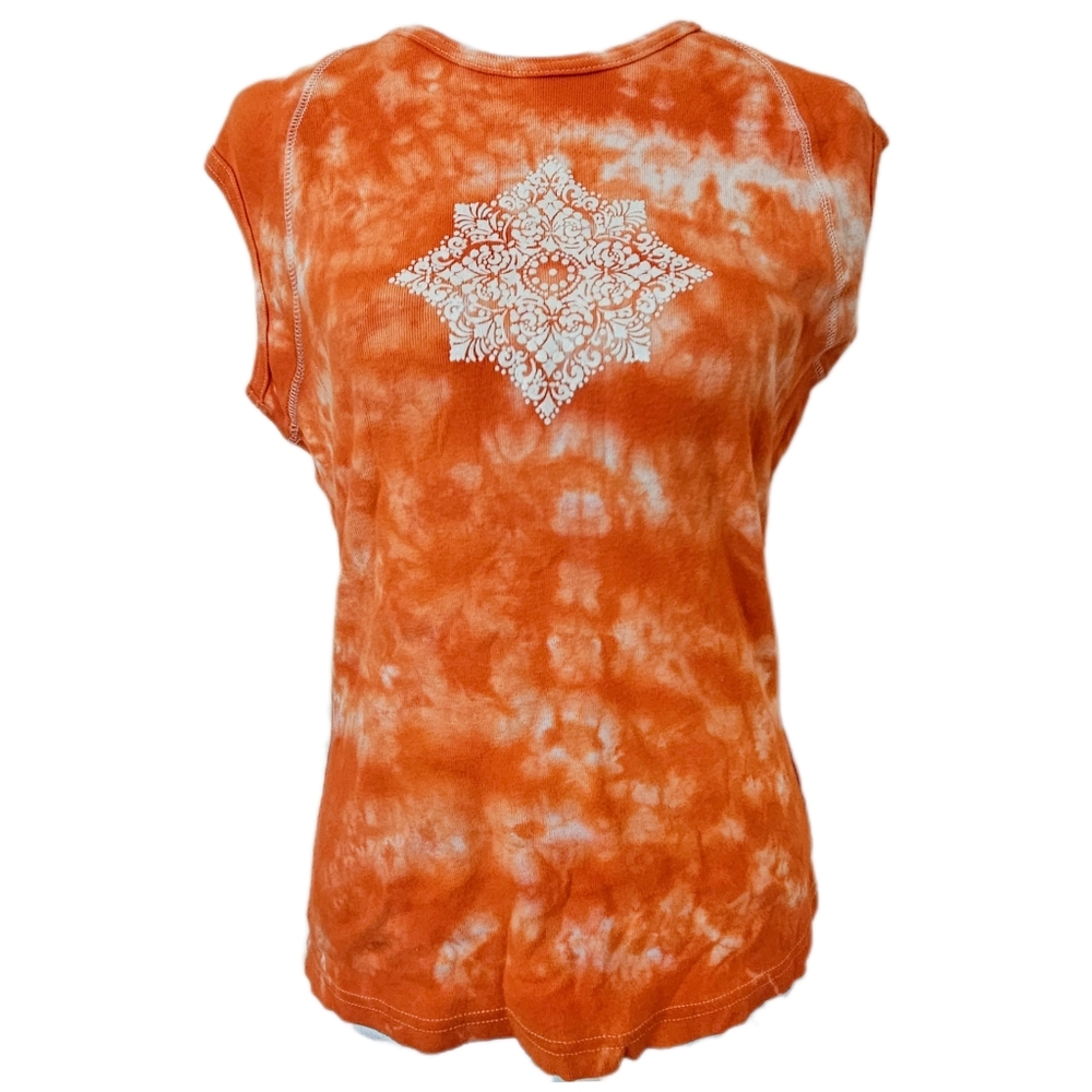 Vintage Route 66 Cotton Tie Dye Tee Women's Large Y2K‎ 90s Boho Festival Mandala